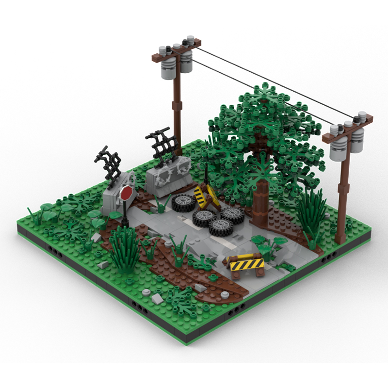 Home Office Architecture - 520pcs MOC Apocalypse End Road Other