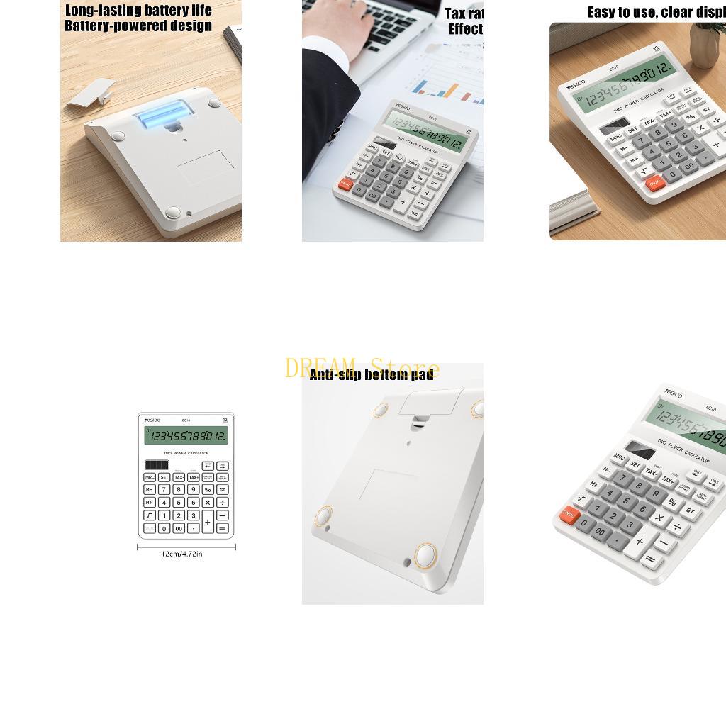 Home Office Tax - Desktop Accounting Calculator with LCD Screen,