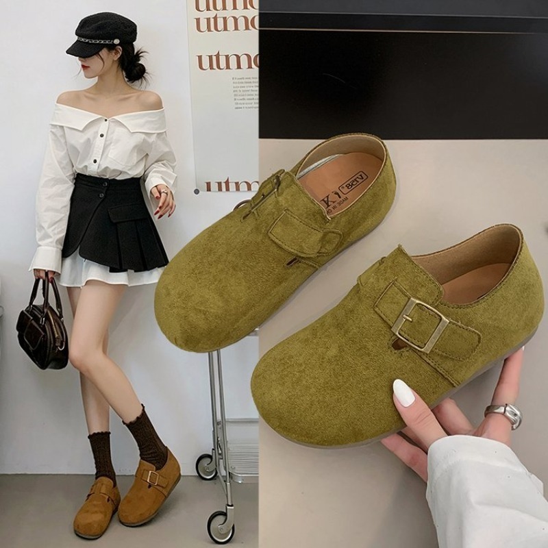 Home Office Size - Women Suede Closed Back Birken Shoes