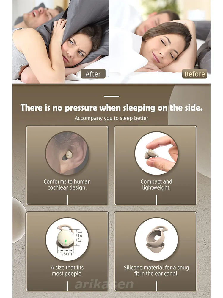 Sleep Earbuds invisible Small  - Home Office Amazon recension och pris