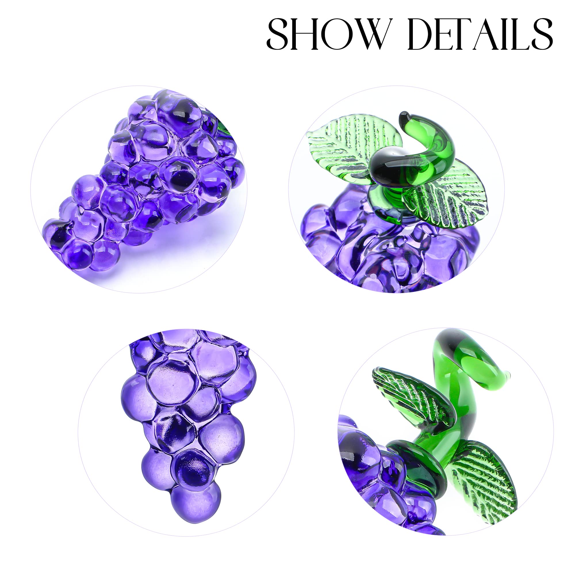Handmade Glass Purple Grape Fi - Home Office Freelancer recension och pris