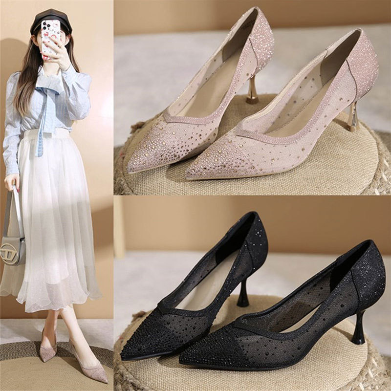 Slip-On High Heel Sandals - Cr - Home Office Size recension och pris