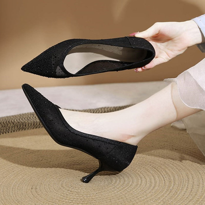 Slip-On High Heel Sandals - Cr - Home Office Size recension och pris