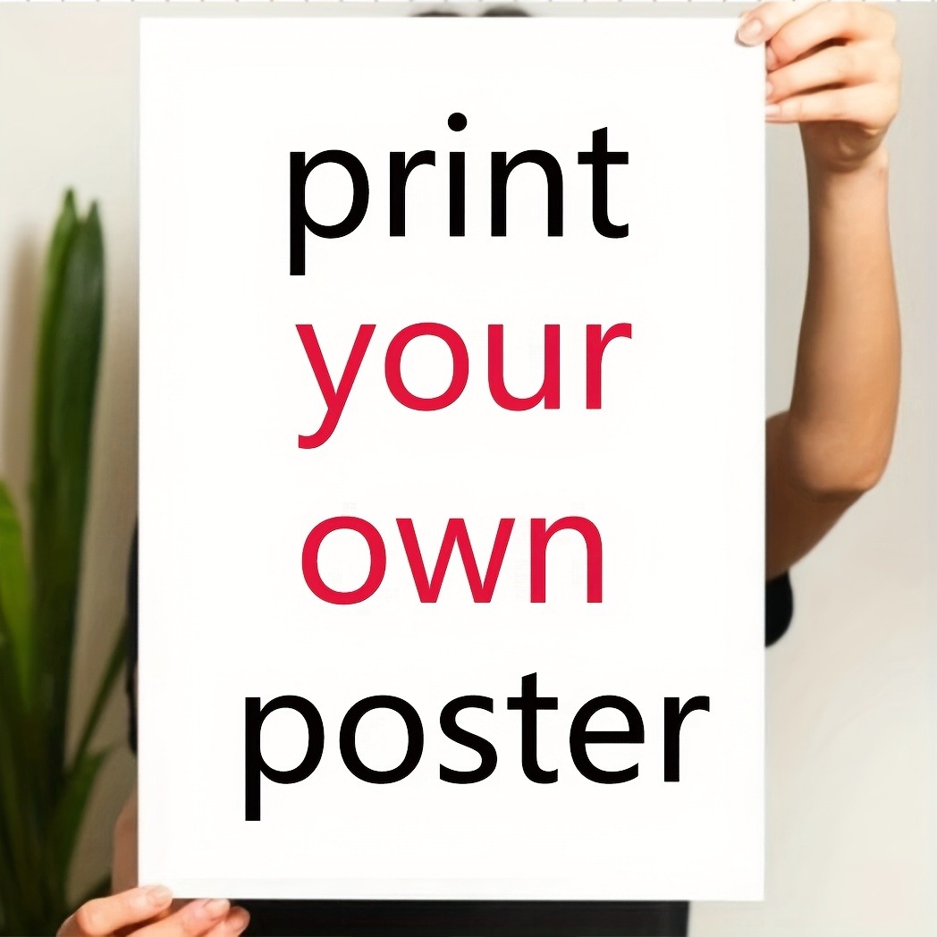 1pc custom unframed fabric wal - Home Office Logo recension och pris