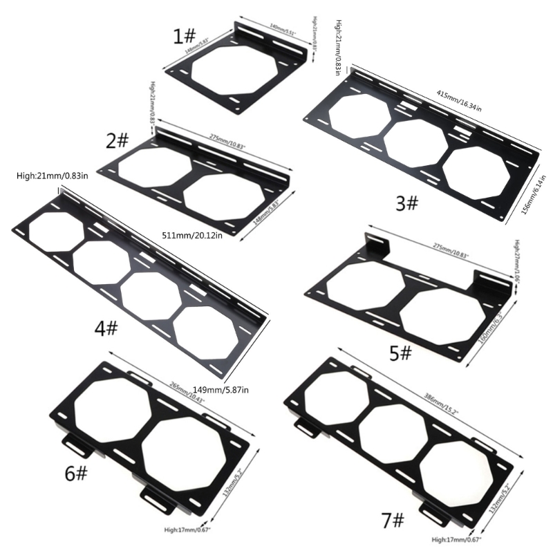 12/14CM Fan Radiator DIY Mount - Home Office Official recension och pris