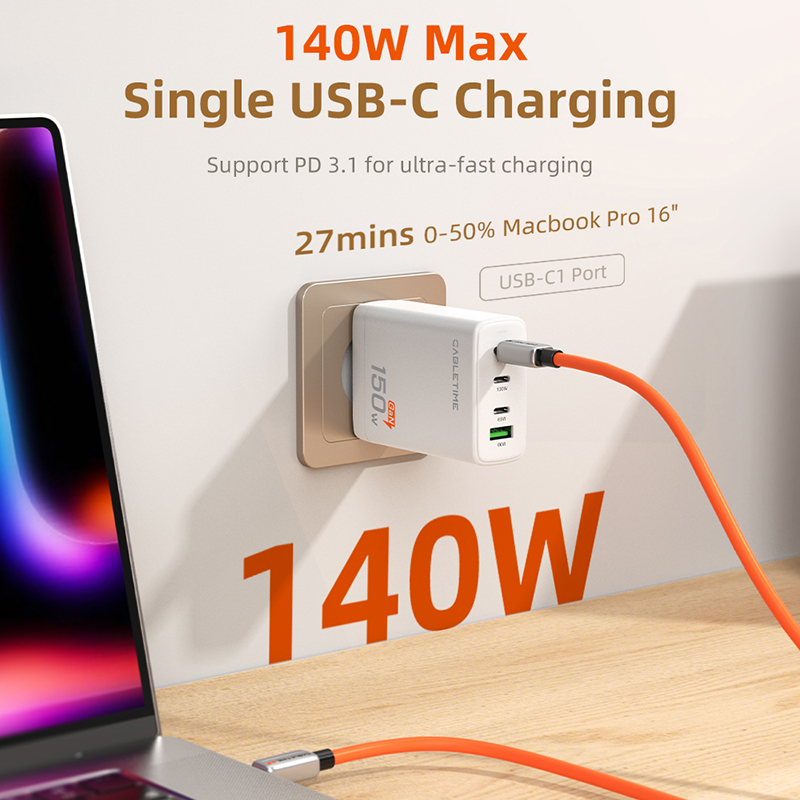 CABLETIME USB C Charger 150W P - Home Office For Mac recension och pris