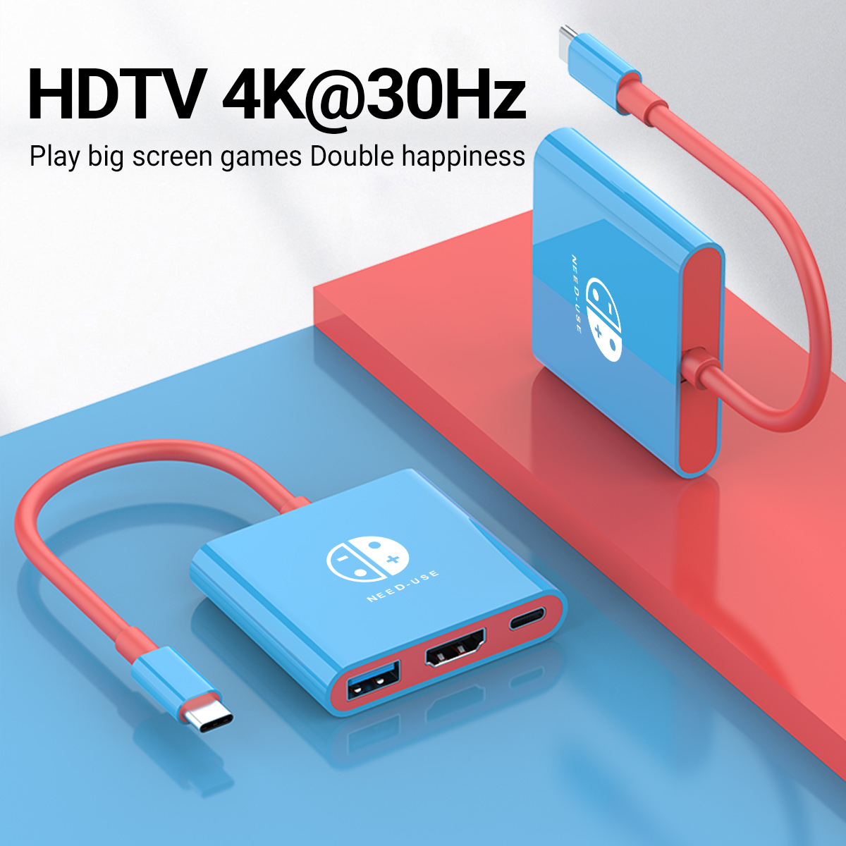 3-in-1 USB C HUB Type-C to HDM - Home Office For Mac recension och pris