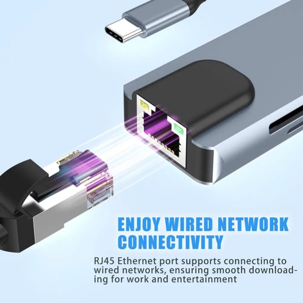 USB C Hub 8/7 in 1 4K HDMI Ada - Home Office For Mac recension och pris