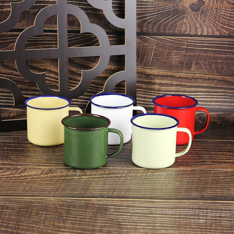 Enamel Coffee Mugs Shatterproo - Home Office Logo recension och pris