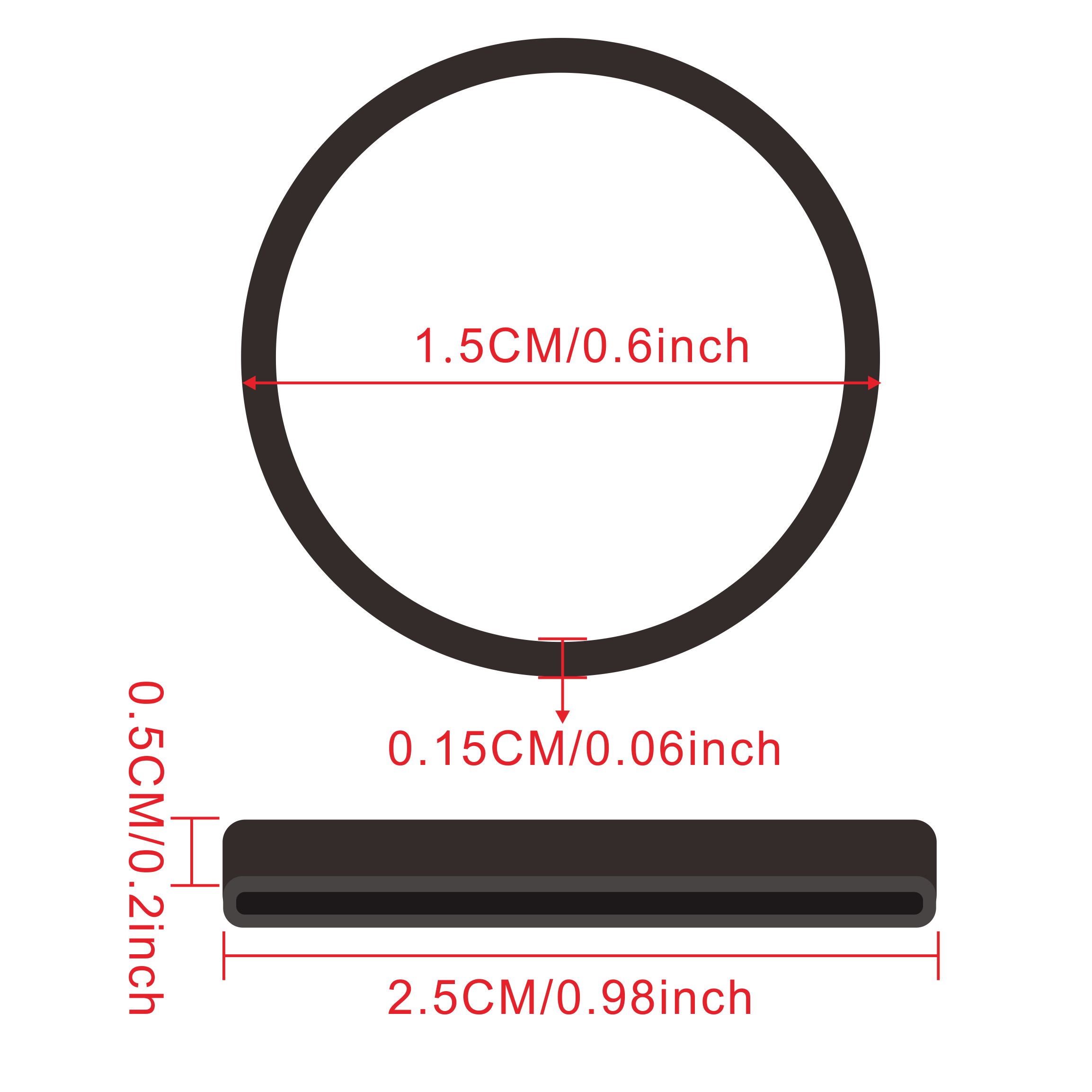 500 Pcs Black O Rings Elastic  - Home Office Freelancer recension och pris