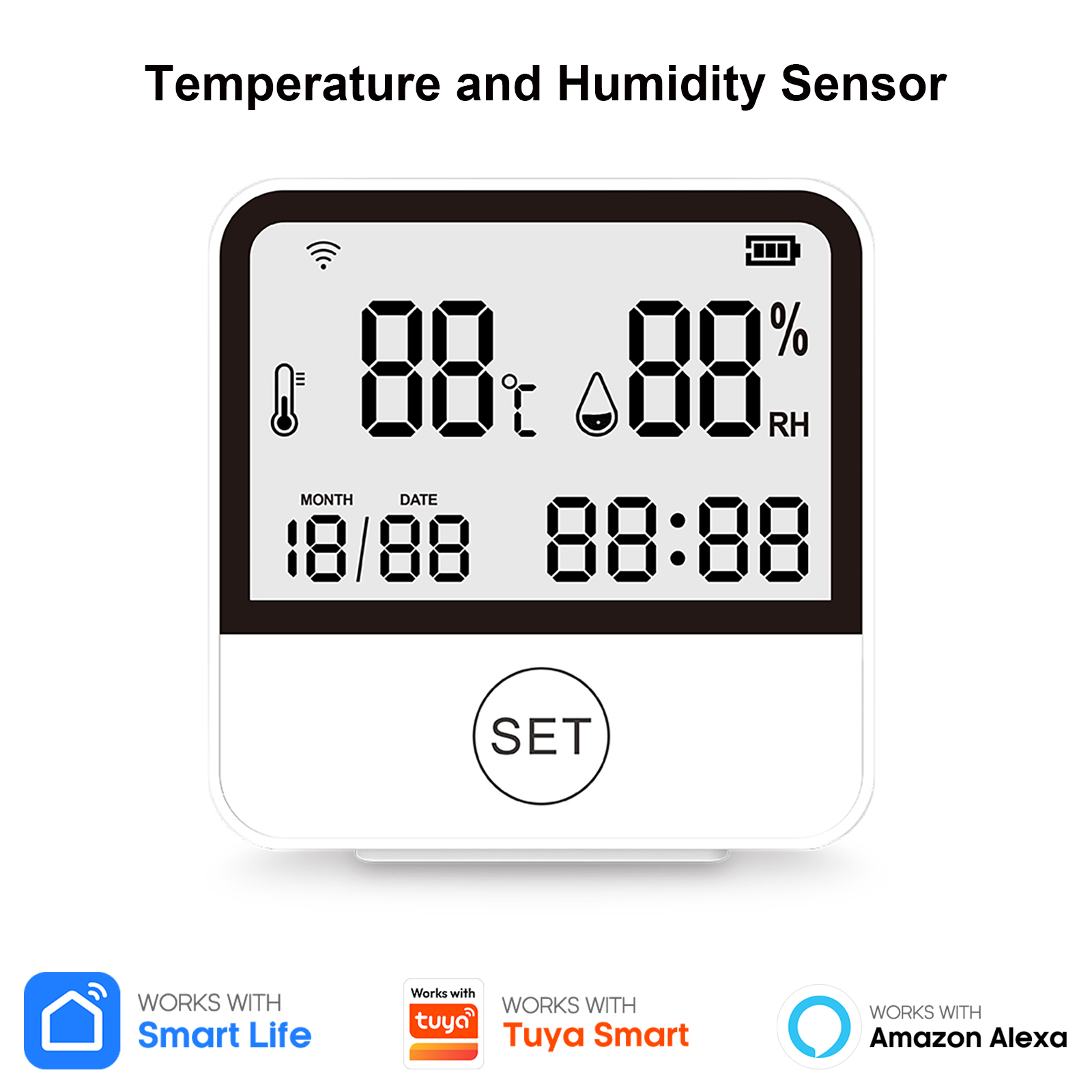 Tuya WiFi Temperature Humidity - Home Office Amazon recension och pris