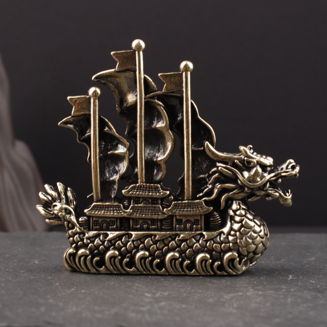 Figure Dragon Boat Statue Home - Home Office Architecture recension och pris