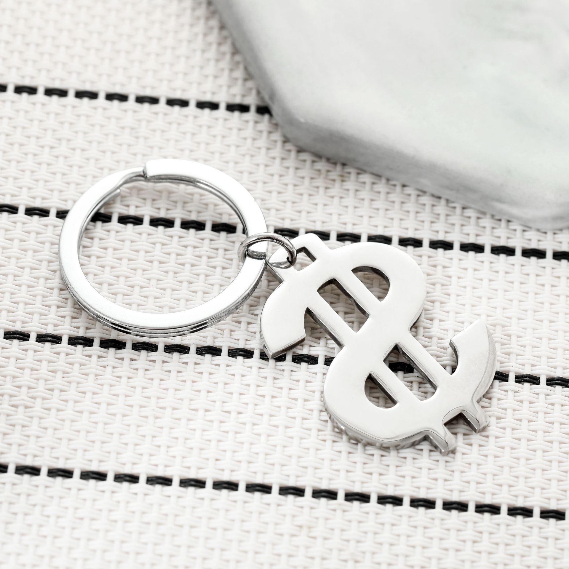 New Stainless Steel Keychain U - Home Office Logo recension och pris