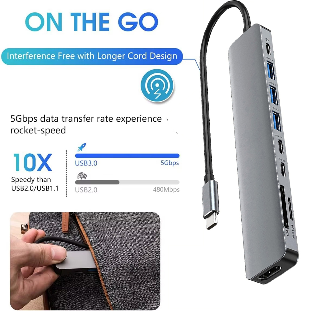 KEBIDUMEI USB 9 In 1 Type C To - Home Office For Mac recension och pris