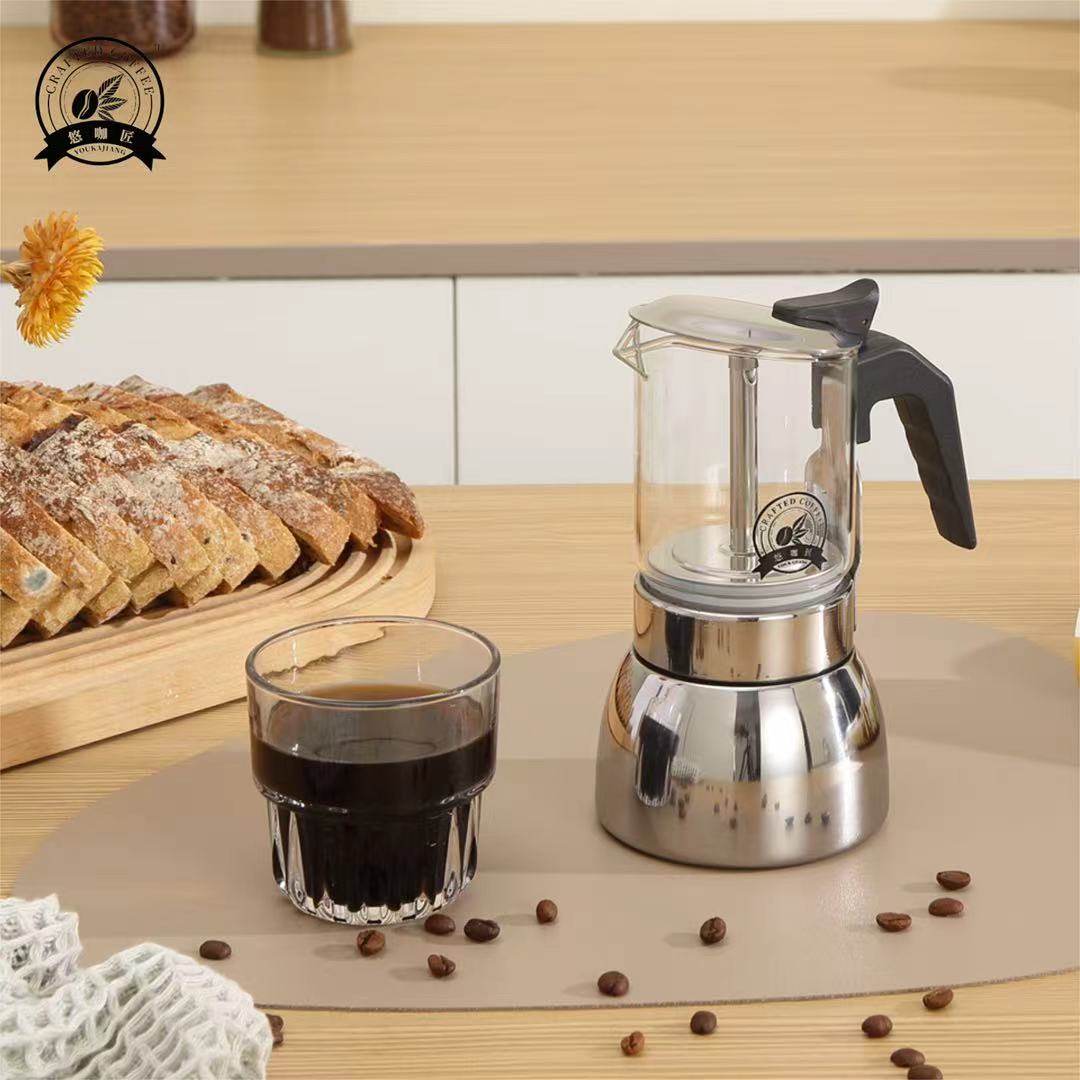 4/6 See-Through Moka Pot: High - Home Office Moka recension och pris