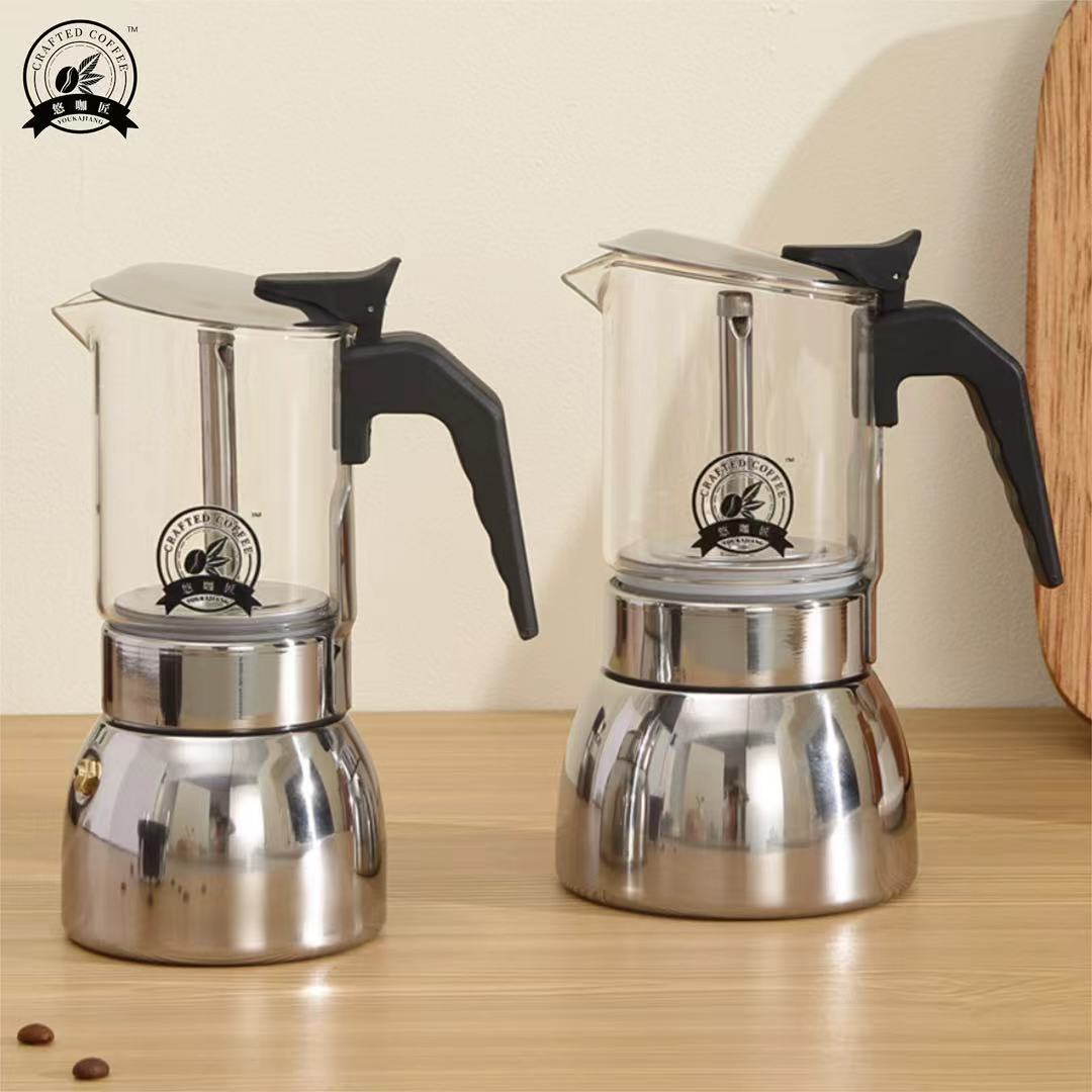 4/6 See-Through Moka Pot: High - Home Office Moka recension och pris