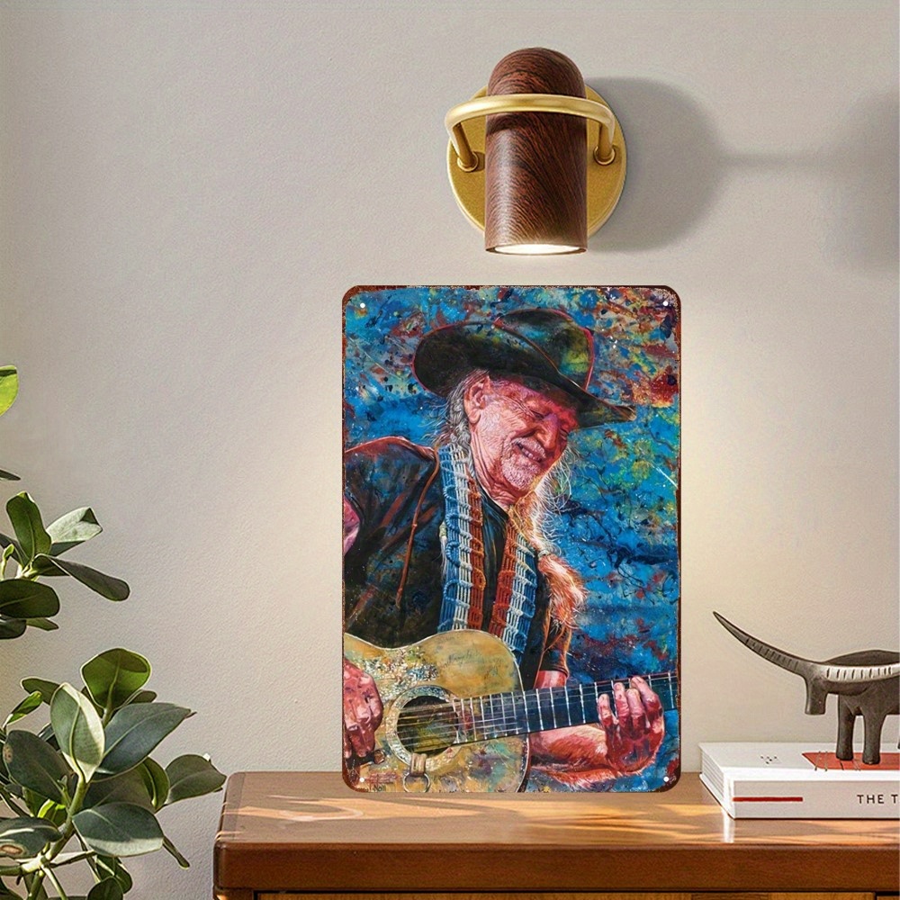 Willie Nelson Inspired  Metal  - Home Office Inspiration recension och pris