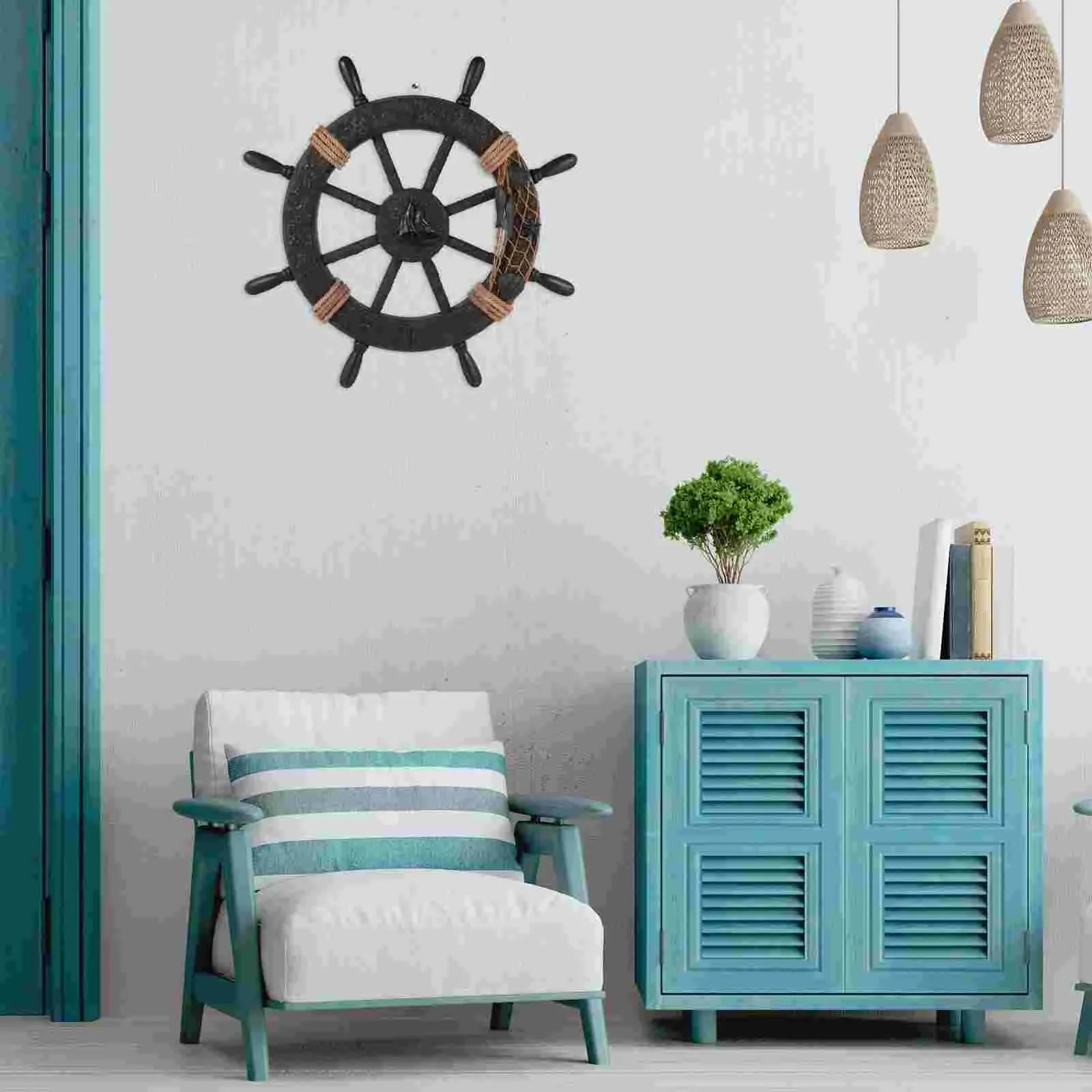 Mediterranean Boat Steering Wh - Home Office Architecture recension och pris
