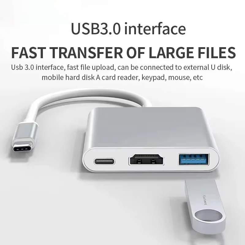 3 In 1 Type C to HDMI-compatib - Home Office For Mac recension och pris