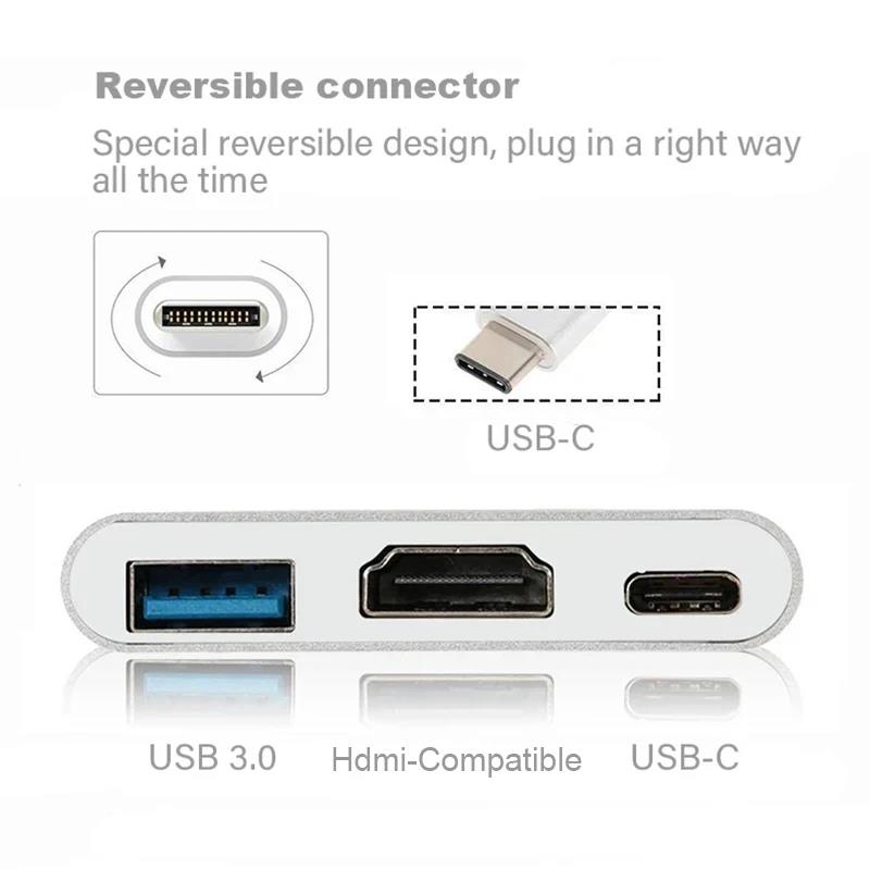 3 In 1 Type C to HDMI-compatib - Home Office For Mac recension och pris
