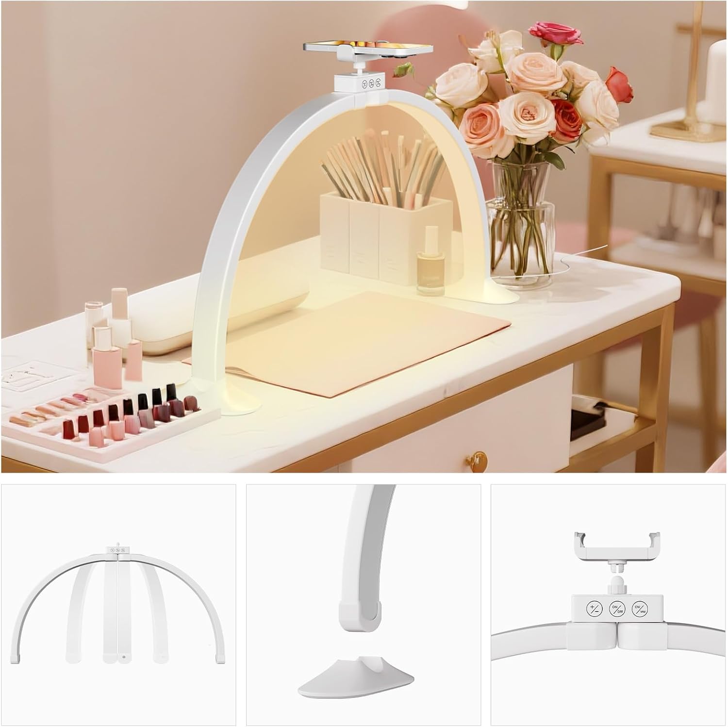Half Moon Light U-Shaped Nail  - Home Office Setup recension och pris